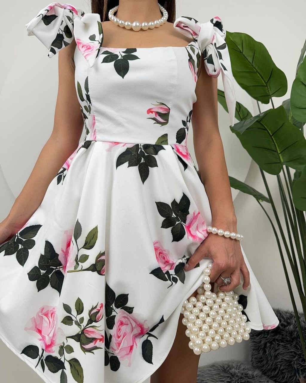 Rochie dama eleganta cu imprimeu floral