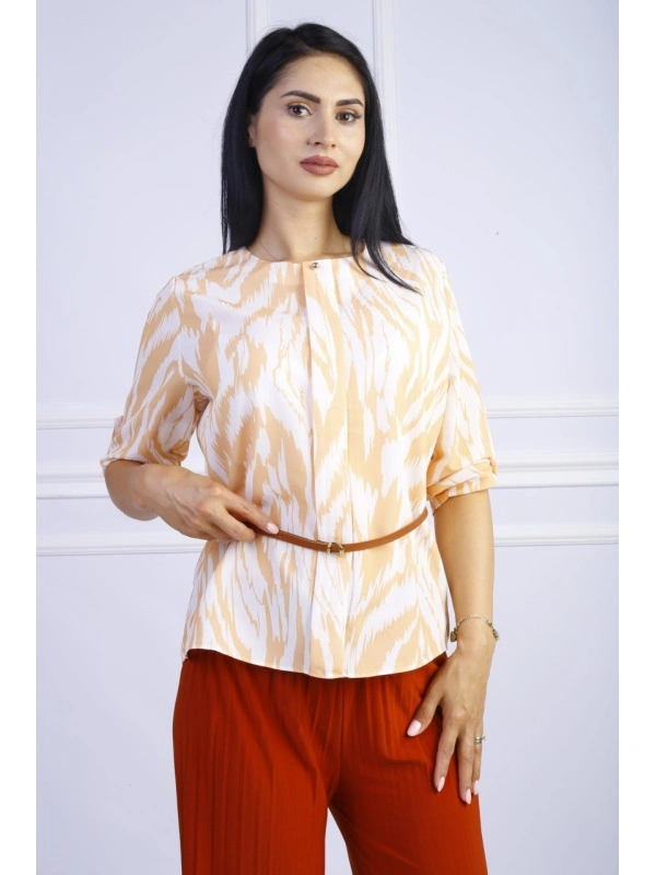 Camasa dama RAISA accesorizata cu curea in talie