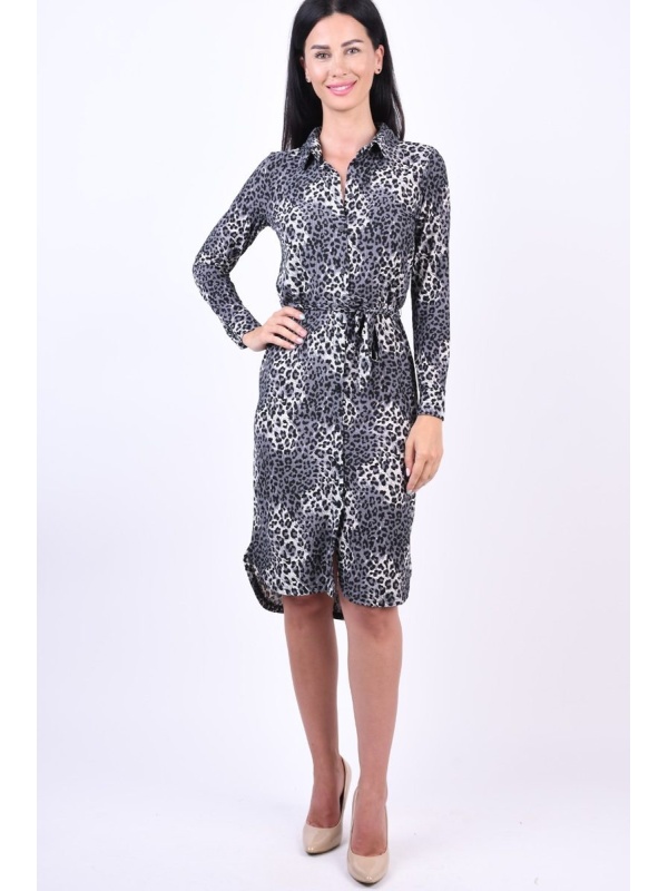 Rochie scurtă animal print elegantă – stil modern și feminin