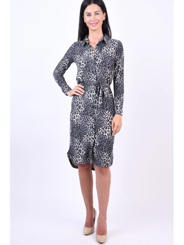 Rochie scurtă animal print elegantă – stil modern și feminin
