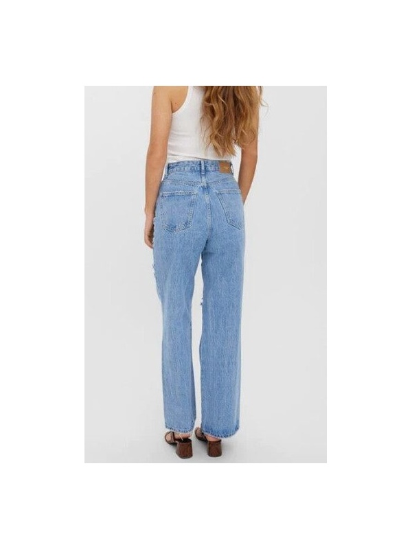 Blugi dama VERO MODA confort fit evazati albastri - Img 2