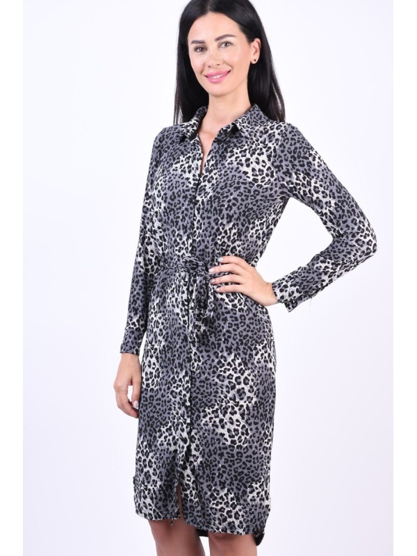 Rochie scurtă animal print elegantă – stil modern și feminin