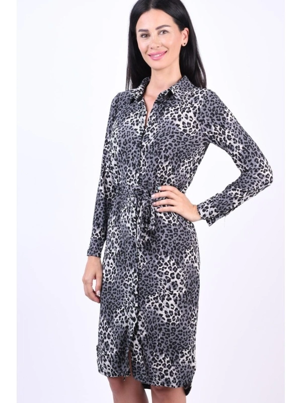 Rochie scurtă animal print elegantă – stil modern și feminin
