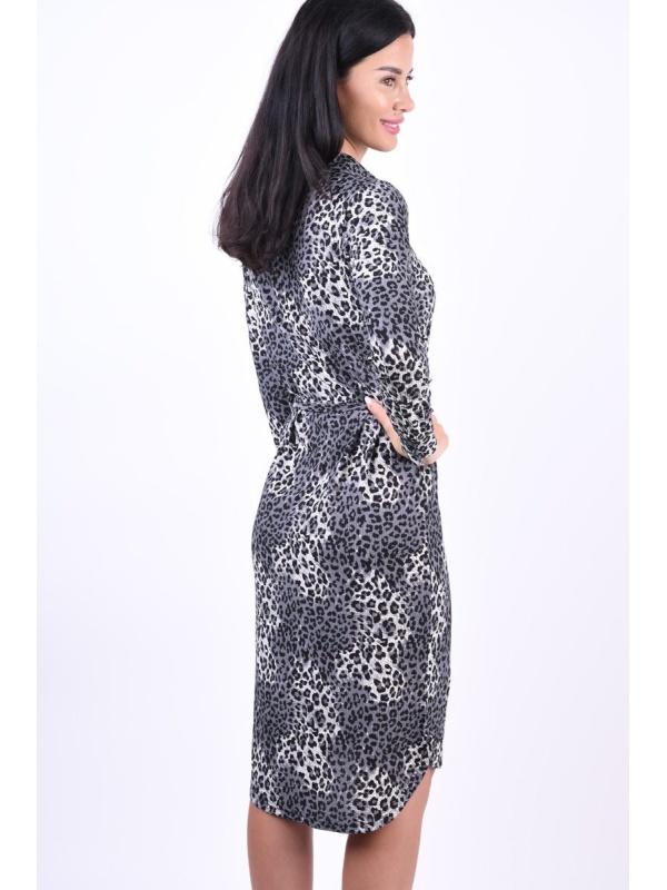 Rochie scurtă animal print elegantă – stil modern și feminin