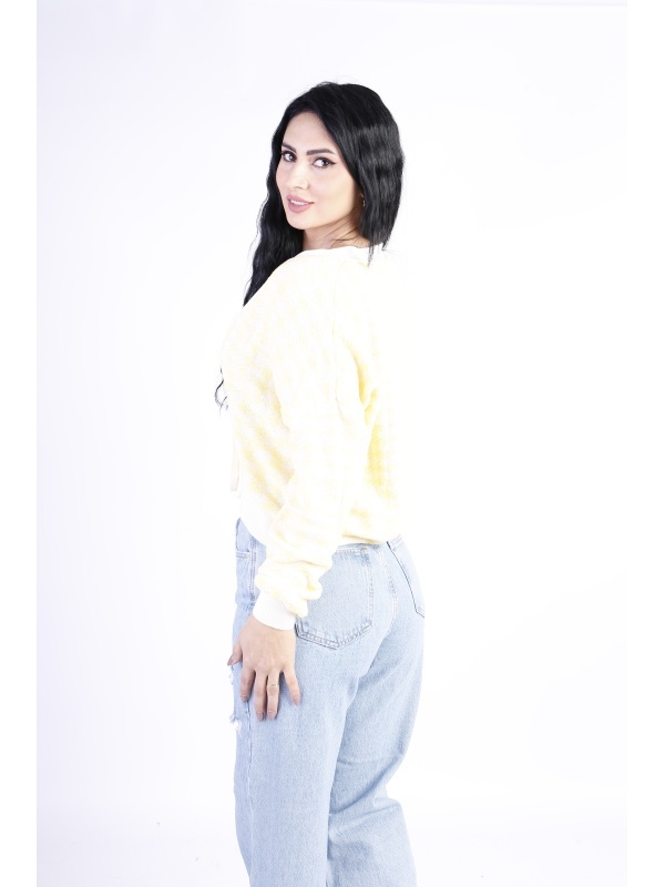 Cardigan dama Only Vega galben