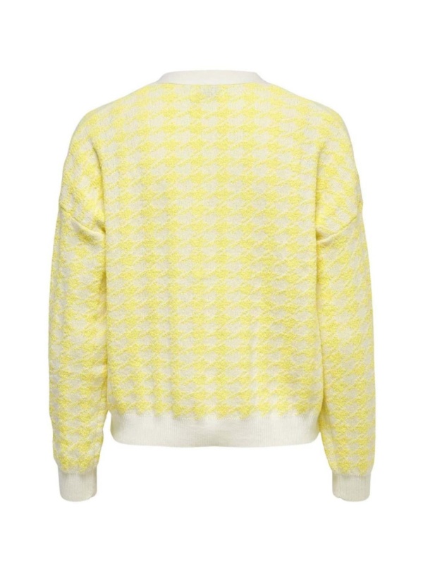 Cardigan dama Only Vega galben - Img 2