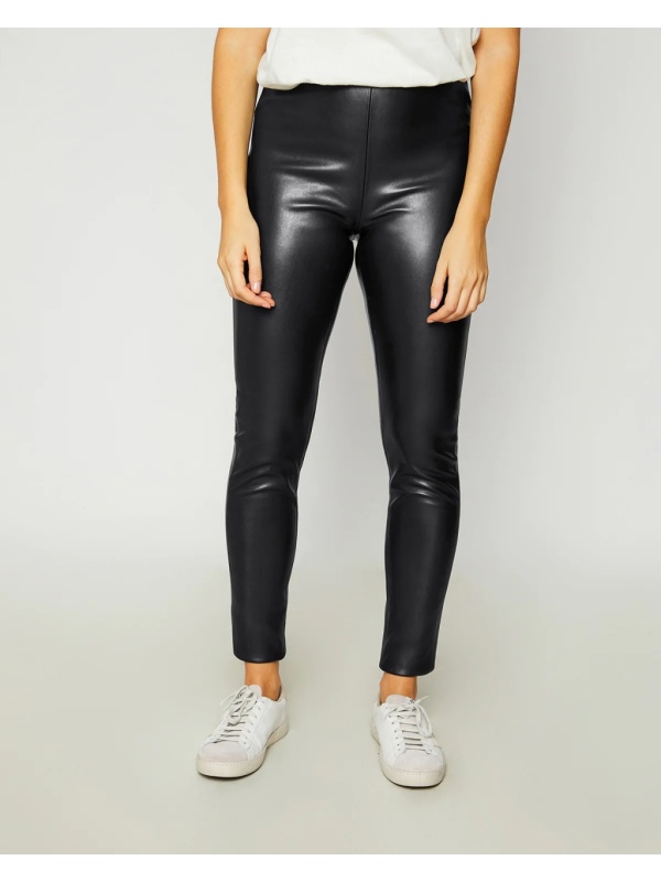 Colanti dama PERFECT BODY negru din piele ecologica - Img 2