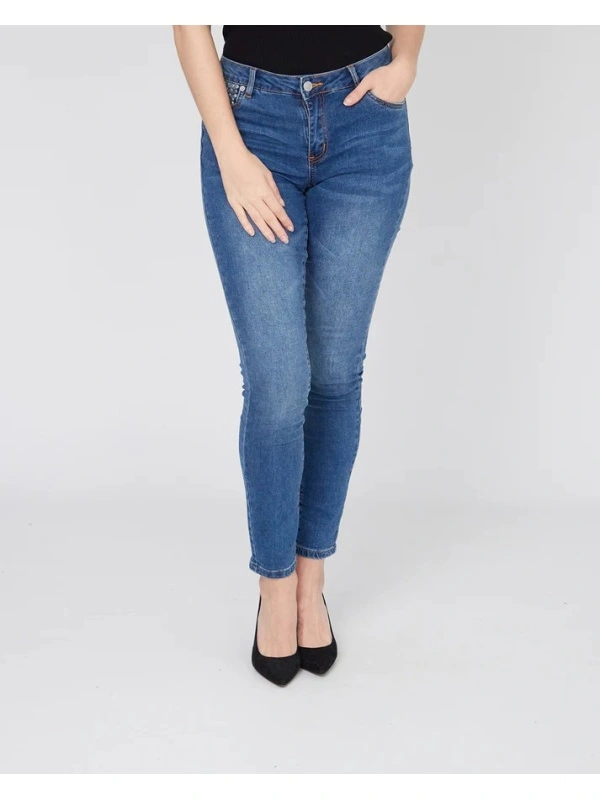 Blugi dama BREAL skinny fit albastru