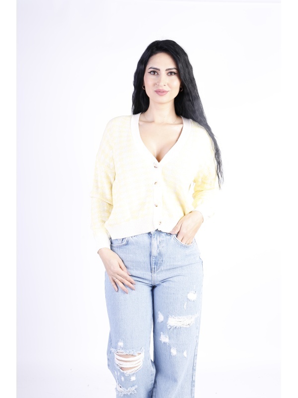 Cardigan dama Only Vega galben