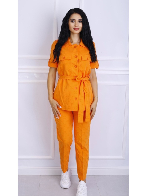 Compleu dama casual cu maneca scurta