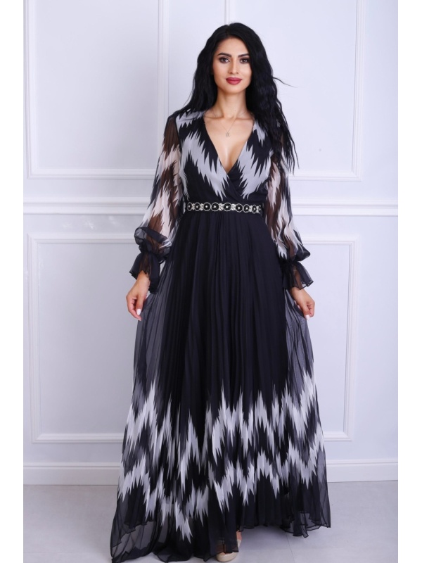 Rochie dama eleganta Romina Neagra pentru evenimente formale și ocazii speciale