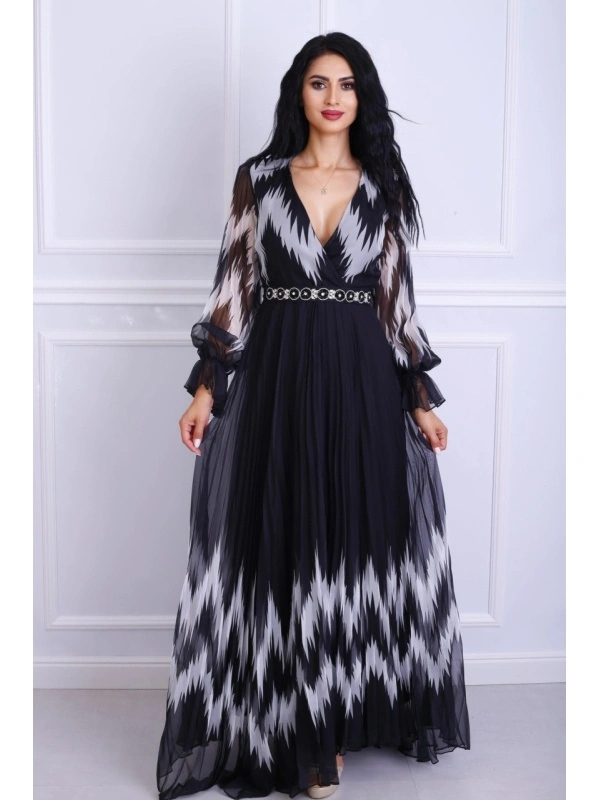 Rochie dama eleganta Romina Neagra pentru evenimente formale și ocazii speciale