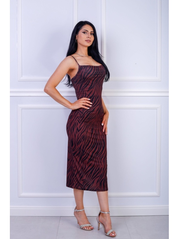 Rochie midi elegantă cu croială rafinată – ideală pentru ocazii de seară