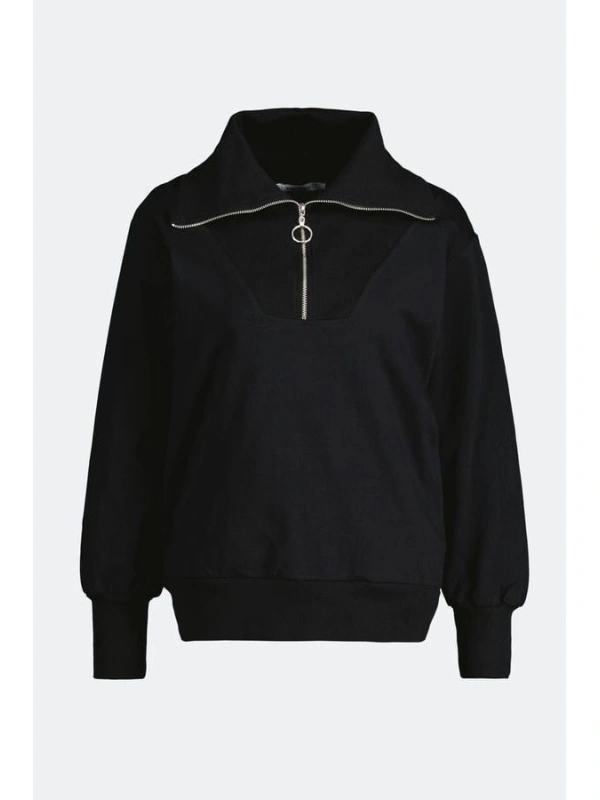 Bluza dama cu guler Neagra Kings&Clowns