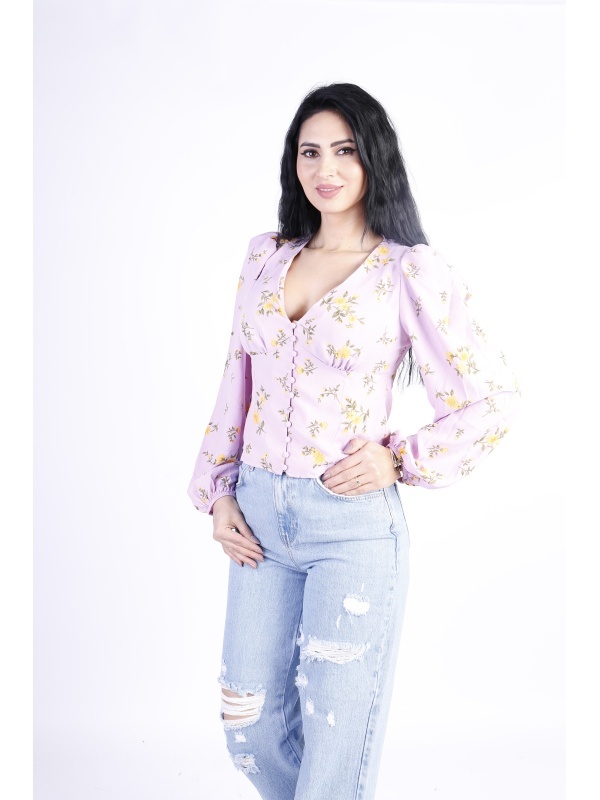 bluza dama imprimeu floral 