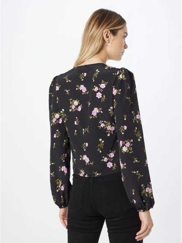 Bluza dama Oasis cu imprimeu floral negru - Img 2