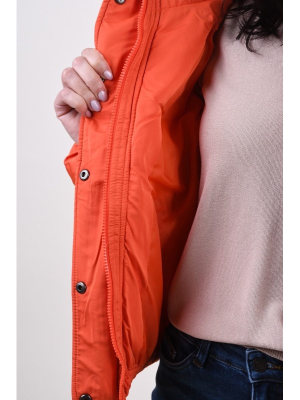 Geaca Dama Only Cool Puffer Orange - Img 4