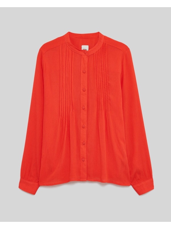 Bluza dama ICHI cu butoni falsi rosu