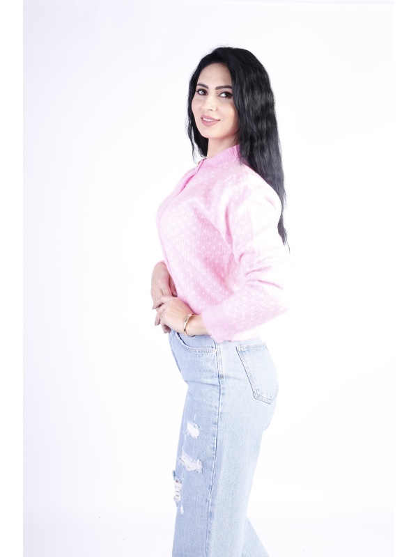 Cardigan dama tricotat cu nasturi aurii