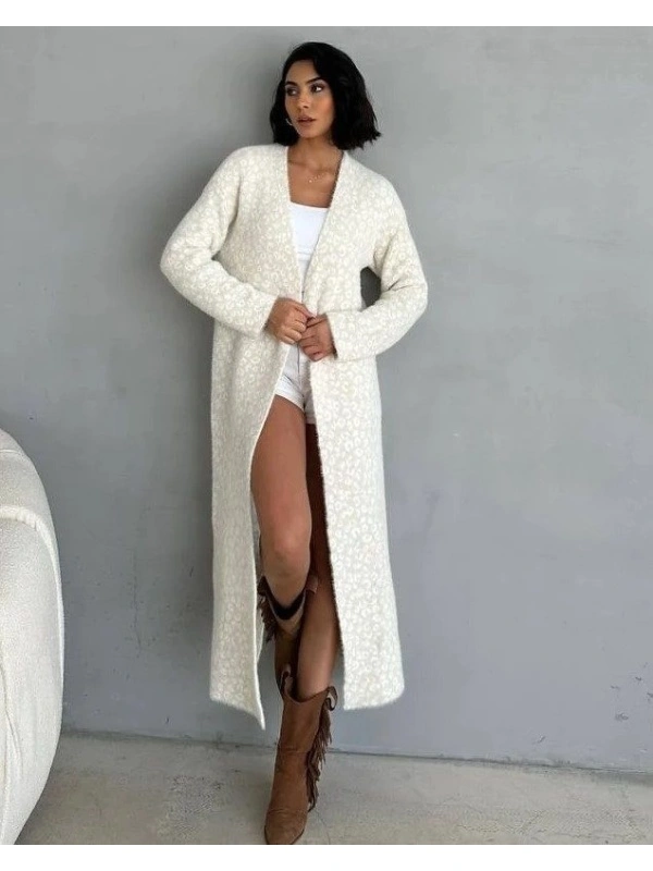 Cardigan dama lung Sofie Crem