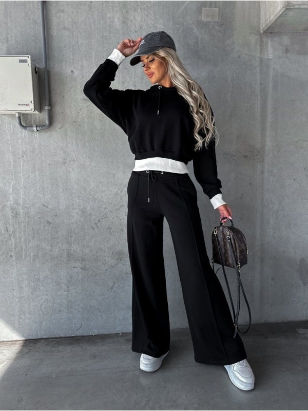 Compleu casual dama Alice cu gluga 