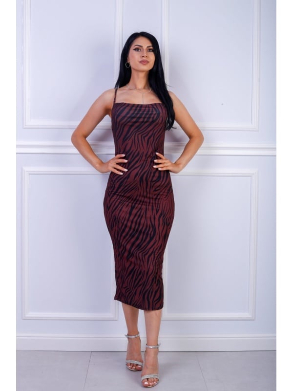 Rochie midi elegantă cu croială rafinată – ideală pentru ocazii de seară