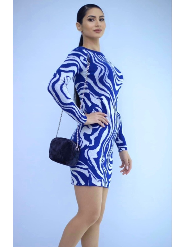 Rochie dama casual VERO MODA albastra cu model