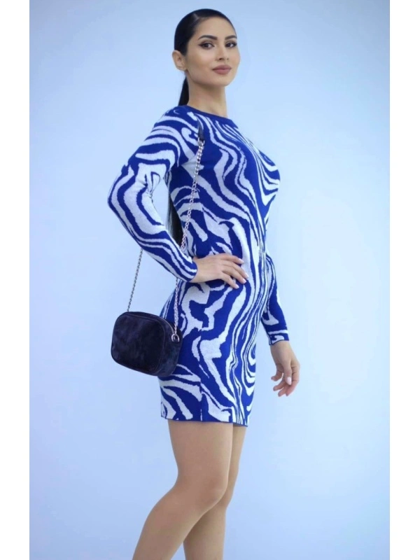 Rochie dama casual VERO MODA albastra cu model