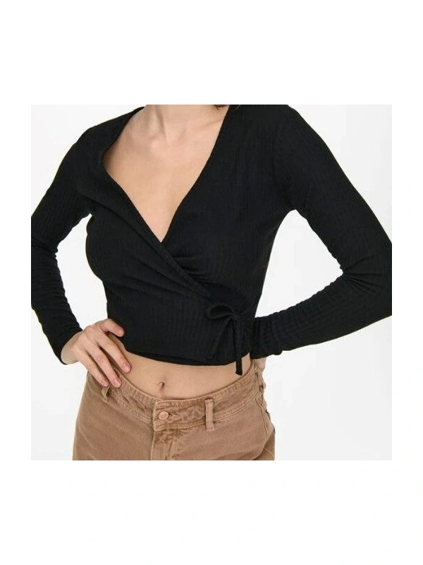 Bluza dama EMMA decoltata negru
