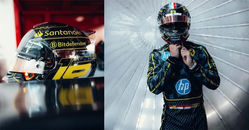 Charles Leclerc's special Ferrari helmet concept for Monza