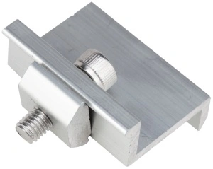 Clema Capat Aluminiu Fixare Panou Fotovoltaic / H[mm]: 35 - Img 2