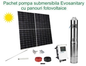 Pachet Pompa Submersibila Centrifugala Multietajata Cu Panouri Fotovoltaice