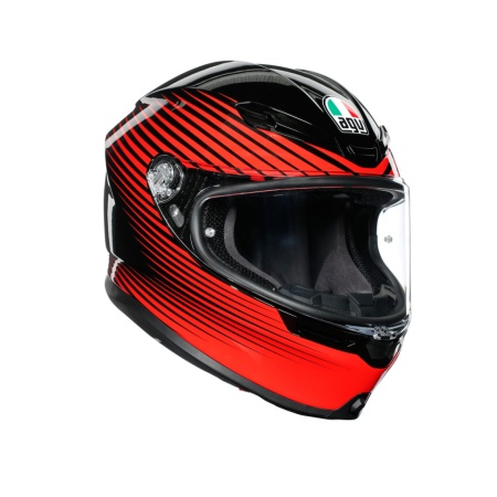 CASCĂ AGV K6 E2205 MULTI - RUSH BLACK/RED