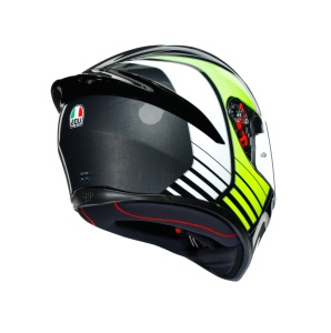 CASCĂ AGV K1 E2205 MULTI POWER GUNMETAL/WHITE/GREEN CONF POWER L - Img 5