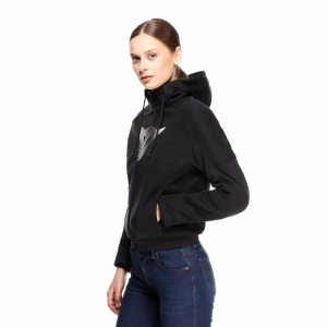 HANORAC DAINESE DAEMON-X SAFETY HOODIE FULL ZIP WMN - BLACK - Img 3
