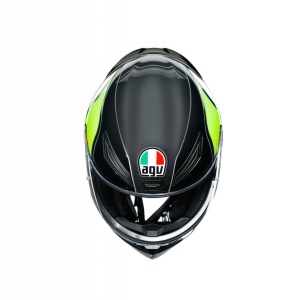 CASCĂ AGV K1 E2205 MULTI POWER GUNMETAL/WHITE/GREEN CONF POWER L - Img 6