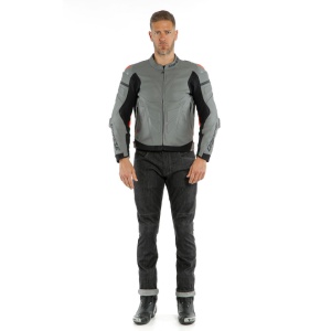 GEACĂ DE PIELE DAINESE SUPER RACE GRI - Img 3