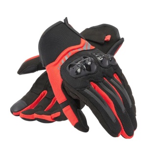 MĂNUȘI DAINESE MIG 3 AIR TEX - BLACK/RED-LAVA - Img 5