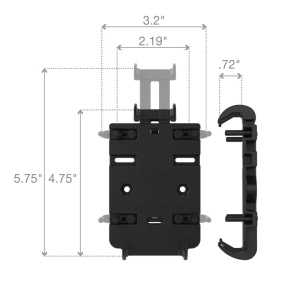 RAM® Quick-Grip™ Phone Mount with Handlebar U-Bolt Base - Short - Img 4