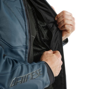 GEACĂ DE PIELE DAINESE SUPER RACE NEGRU IRIS - Img 5