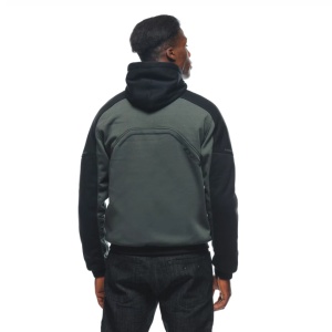 HANORAC DAINESE DAEMON-X SAFETY HOODIE FULL ZIP - GREEN/BLACK - Img 5