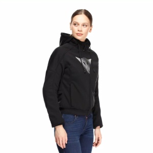 HANORAC DAINESE DAEMON-X SAFETY HOODIE FULL ZIP WMN - BLACK - Img 4