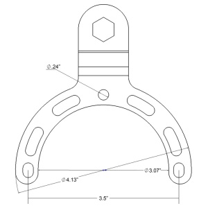 RAM® Small Gas Tank Ball Base for Motorcycles - Img 3