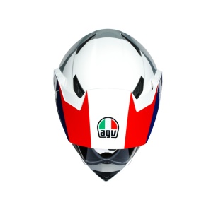CASCĂ AGV AX9 E2205 MULTI MPLK ATLANTE WHITE/BLUE/RED - Img 2