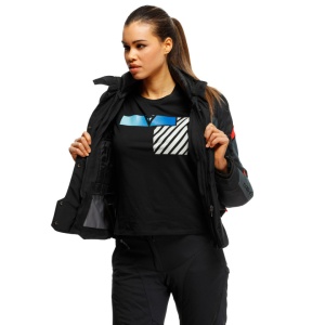 GEACĂ DAINESE CARVE MASTER 3 LADY GORE-TEX GRI/ROȘU - Img 12
