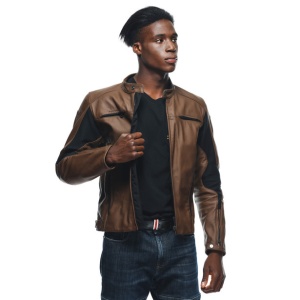 GEACĂ DAINESE DE PIELE RAZON 2 TABACCO - Img 2