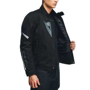 GEACĂ DAINESE VELOCE D-DRY® JACKET - BLACK/CHARCOAL-GRAY/WHITE - Img 11