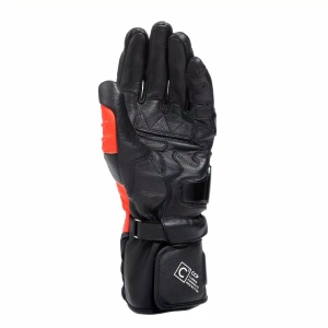 MĂNUȘI PIELE LUNGI DAINESE CARBON 4 - BLACK/FLUO-RED/WHITE - Img 4