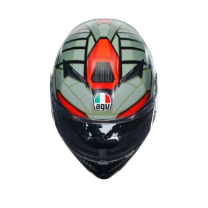 CASCĂ AGV K3 E2205 MPLK DECEPT MATT BLACK/GREEN/RED - Img 2