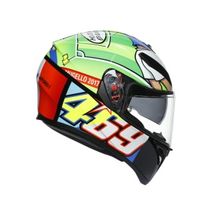 CASCĂ AGV K3 SV E2205 TOP MPLK ROSSI MUGELLO 2017 - Img 7